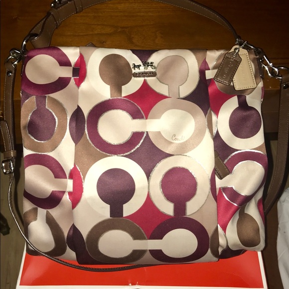 Coach Madison Graphic Op Art Metallic Isabella Bag - Picture 4 of 5